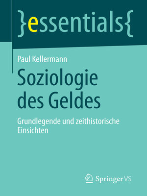 cover image of Soziologie des Geldes